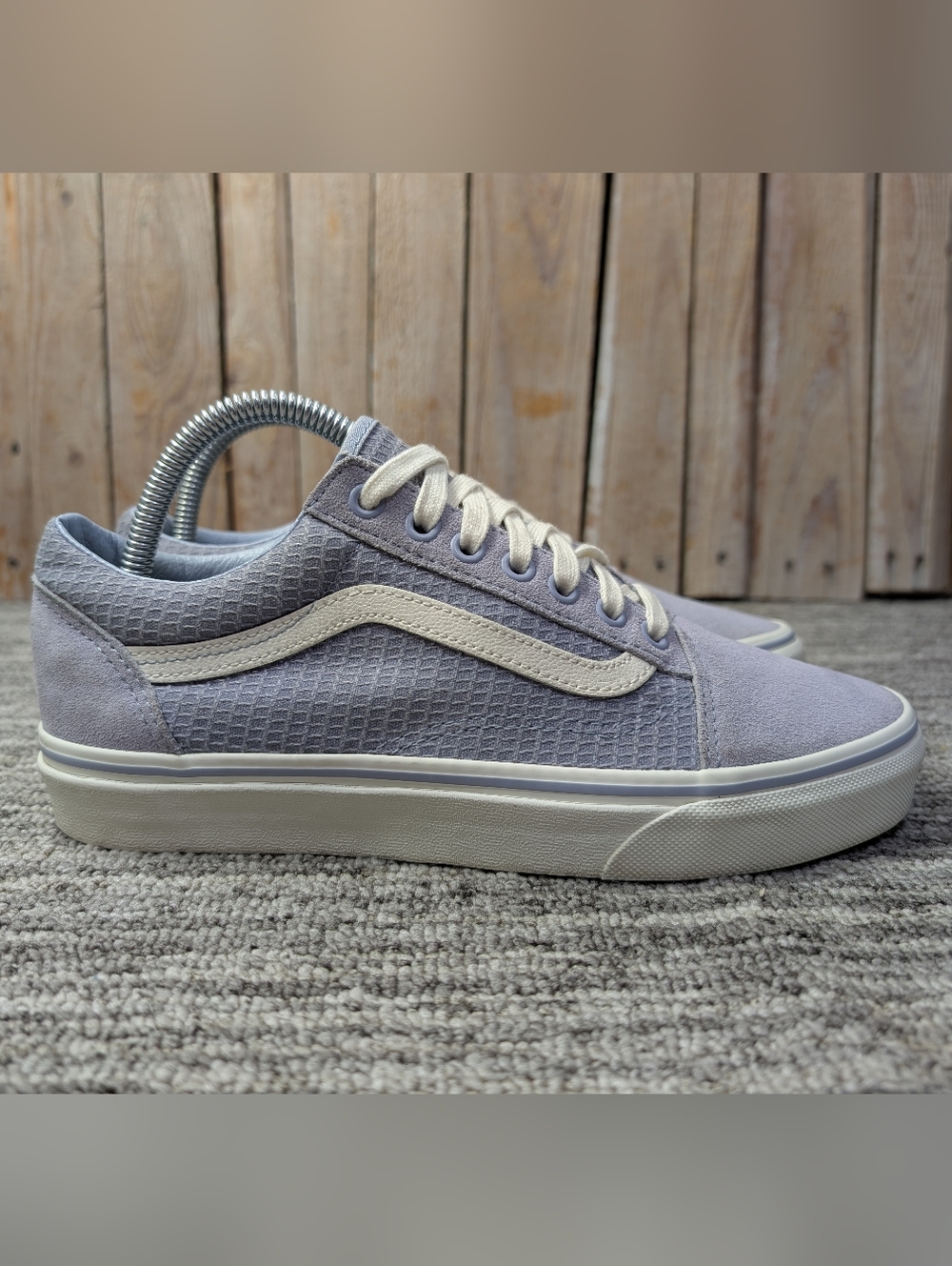 Vans Old Skool Multi Woven in Zen Blue / Snow White Size 8.5 Women/7 Men